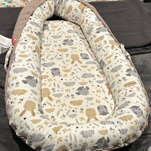 Cozy Baby Nest with Animal Print